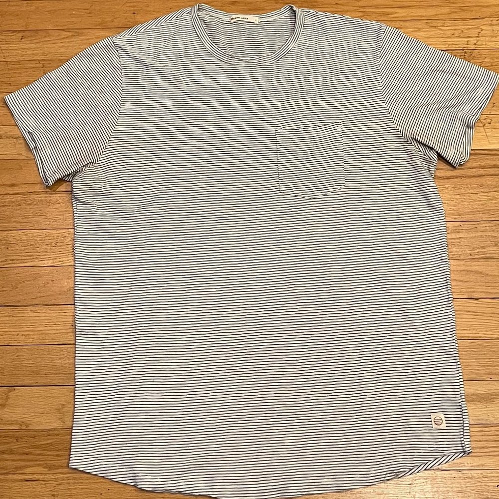 Men's Striped Marine Layer Pocket Tee